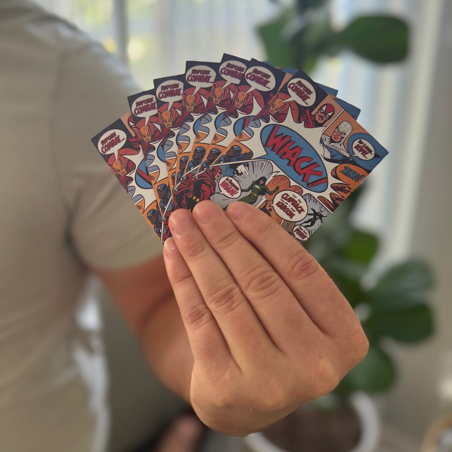 "The Comic" Superhero Matte Art Card Sleeves