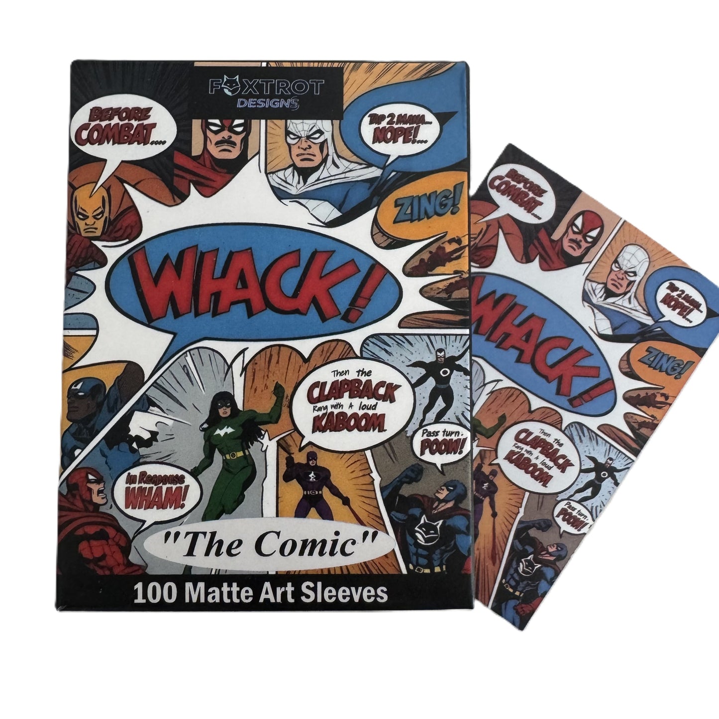 "The Comic" Superhero Matte Art Card Sleeves